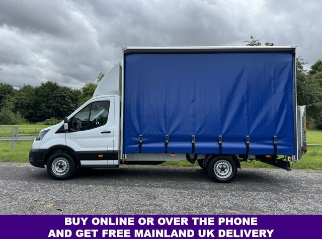 Ford Transit Custom 2.0 350 Leader 3.5T. L4 Lwb 4.2M Curtainside Tail FV24WXT White #4