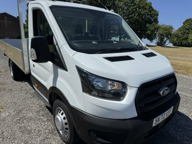 Ford Transit Custom 2.0 350 Leader 3.5T.lwb 17Ft 5M Dropside Eu 6Dr White #2