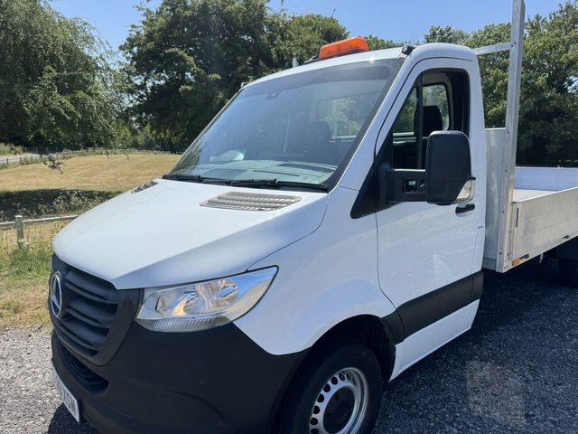 Mercedes-Benz Sprinter 2.1 316Cdi Lwb 3.5T. 5.2M.17ft Dropside Euro 6 1 White #5