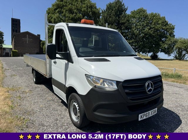 Mercedes-Benz Sprinter 2.1 316Cdi Lwb 3.5T. 5.2M.17ft Dropside Euro 6 1 White