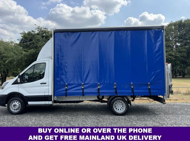 Ford Transit Custom 2.0 350 Leader 3.5T. L4 Lwb 4.2M Curtainside Tail White #6