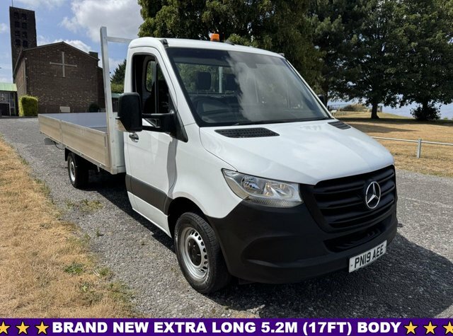 Mercedes-Benz Sprinter 2.1 314Cdi Lwb 3.5T. Extra Long 5.2M 17Ft Dropsi White
