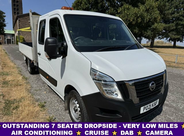 Nissan NV400 2.3Dci 3.5T. 7 Seat Dropside A C Transit Sprinter White