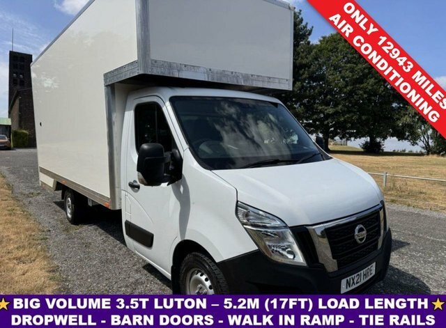 Nissan NV400 2.3 Dci 3.5T. New 5.2M 17Ft Dropwell Luton L3 Eu White