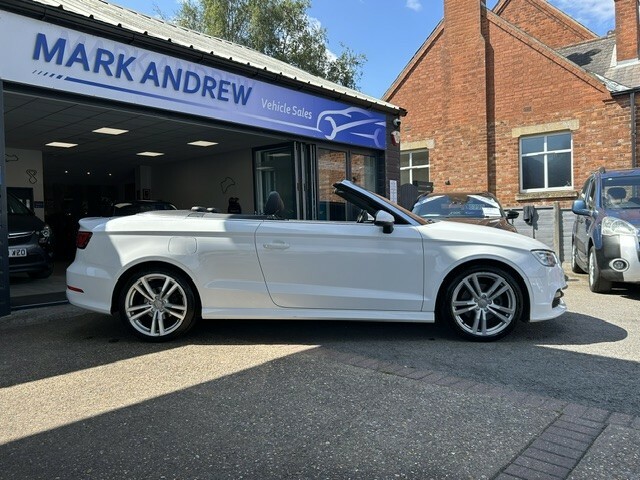 Audi A3 Cabriolet 1.6 Tdi S Line Euro 6 Ss White #10