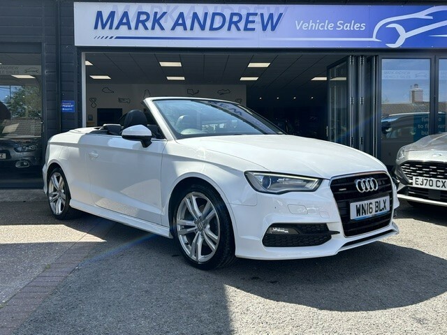 Audi A3 Cabriolet 1.6 Tdi S Line Euro 6 Ss White #9