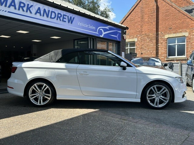 Audi A3 Cabriolet 2.0 Tdi S Line White #2