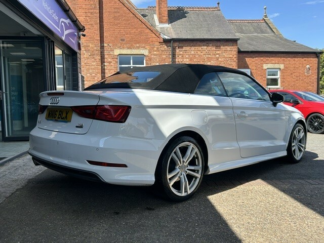 Audi A3 Cabriolet 2.0 Tdi S Line White #3