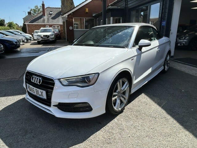 Audi A3 Cabriolet 2.0 Tdi S Line White #6