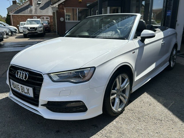 Audi A3 Cabriolet 1.6 Tdi S Line Euro 6 Ss White #13