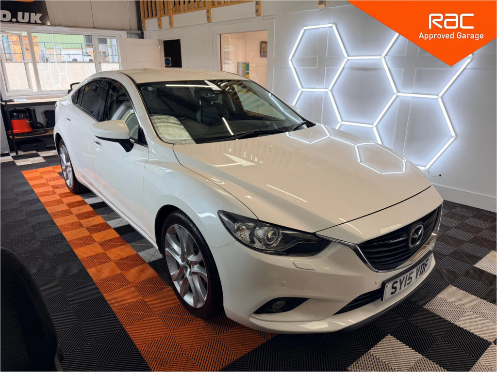 Mazda 6 2.2 Skyactiv-d Sport Nav Saloon White