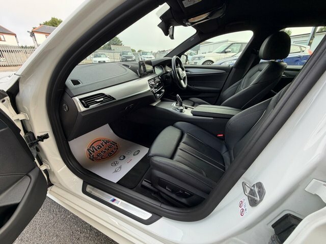 BMW 5 Series 520D M Sport Touring White #3