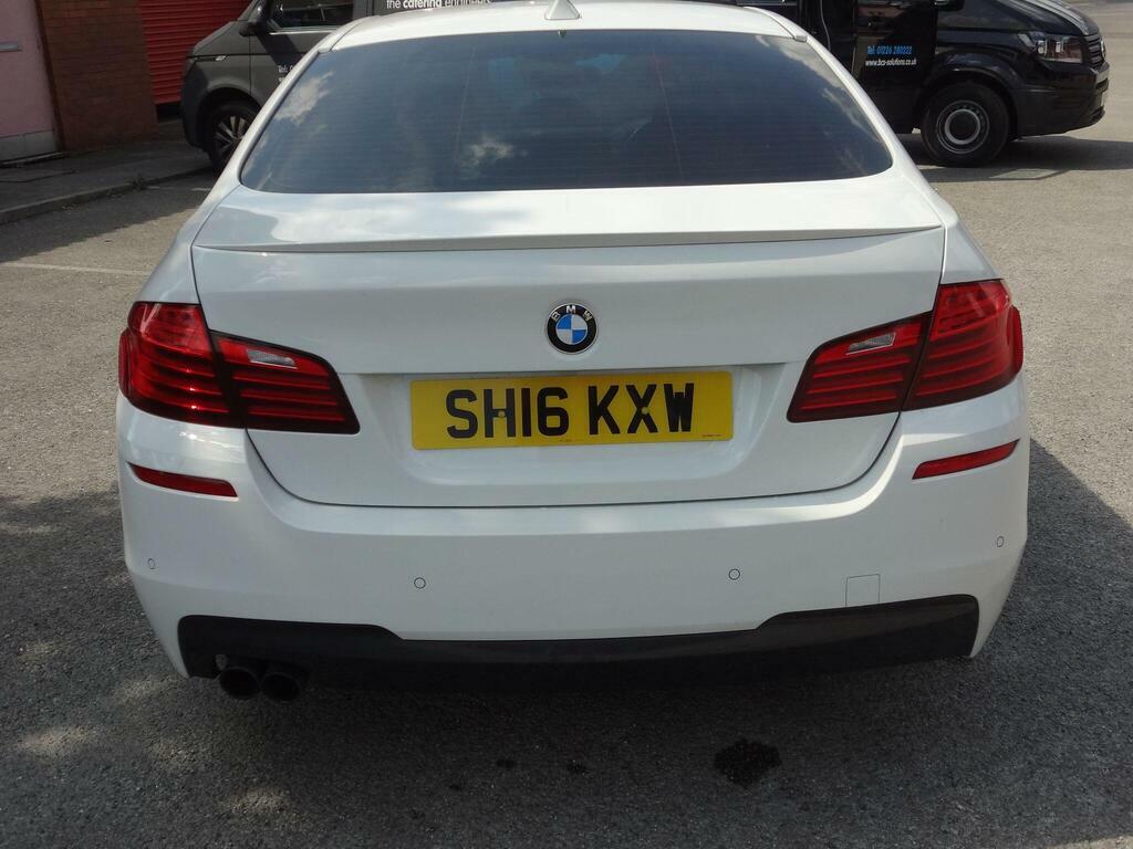 BMW 5 Series 2.0 520D M Sport Euro 6 S S White #6