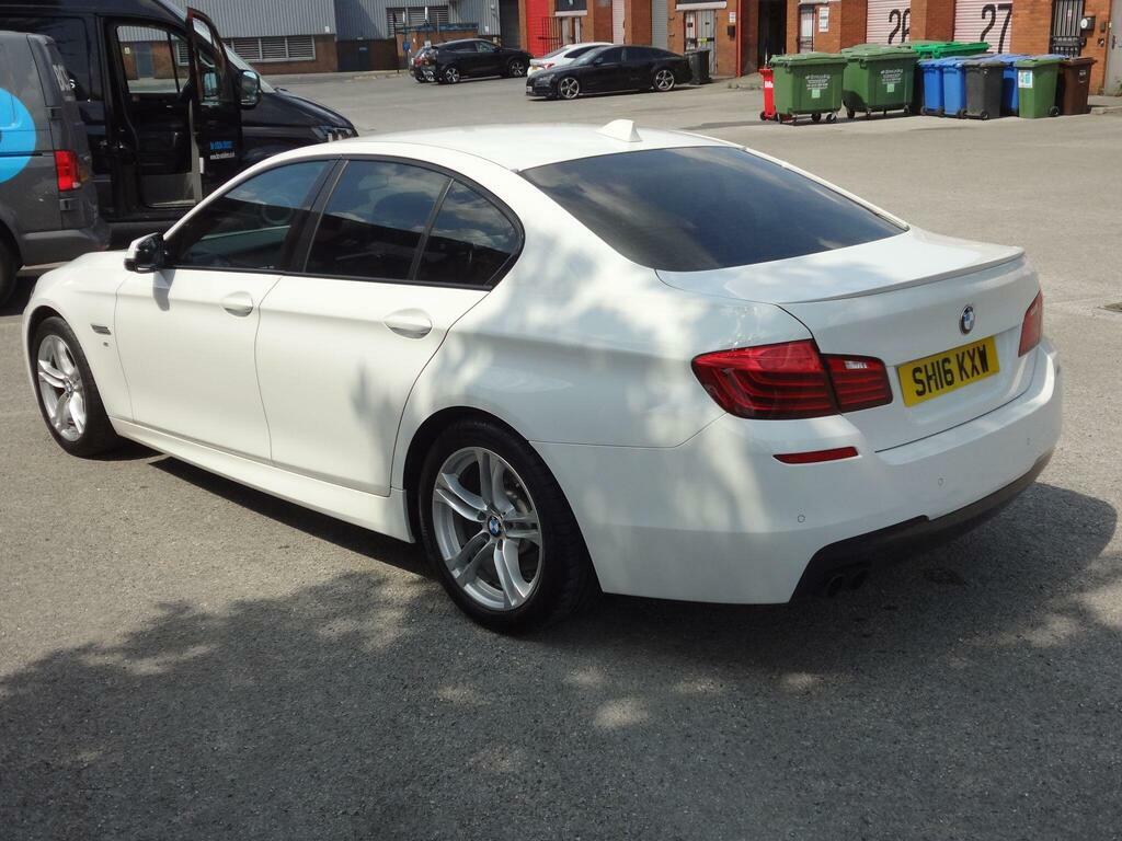 BMW 5 Series 2.0 520D M Sport Euro 6 S S White #5