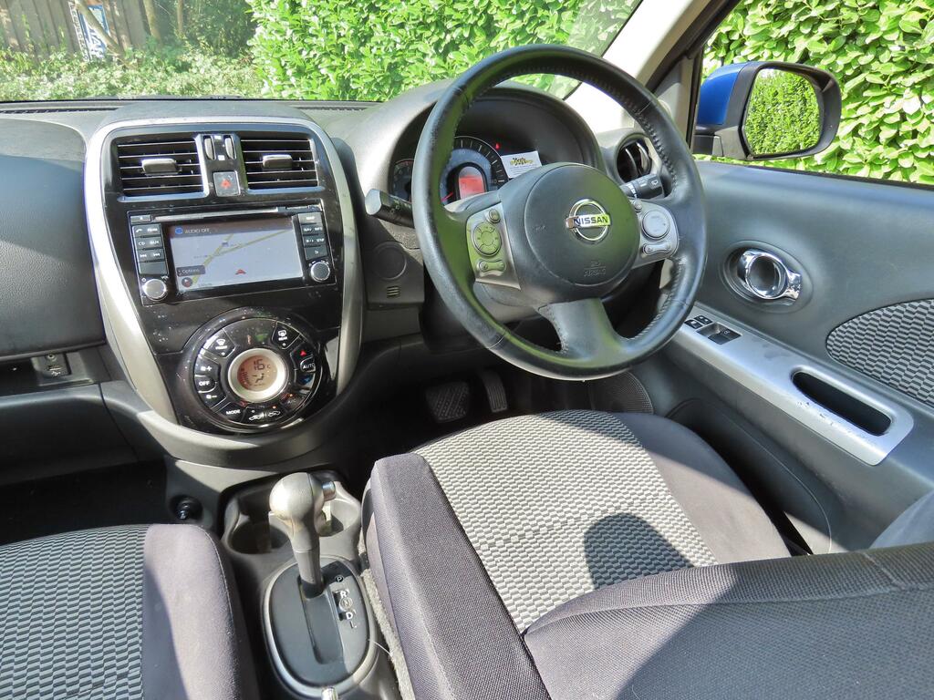 Nissan Micra 1.2 Acenta Hatchback Cvt Euro 5 80 Ps Blue #3
