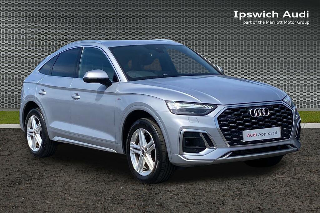 Audi Q5 2.0 Tfsi 45 S Line Sportback S Tronic Q NJ72GKC Silver