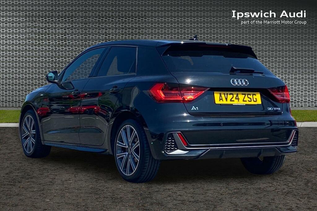 Audi A1 1.0 Tfsi 30 S Line Sportback Eur AV24ZSG Black #3