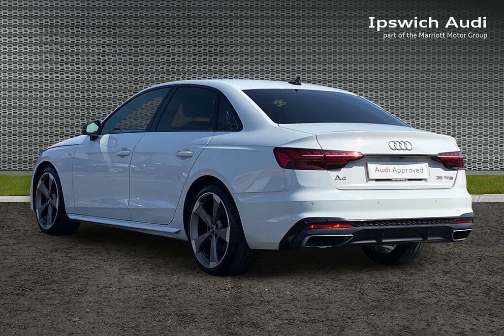 Audi A4 2.0 Tfsi 35 Black Edition Saloon White #3