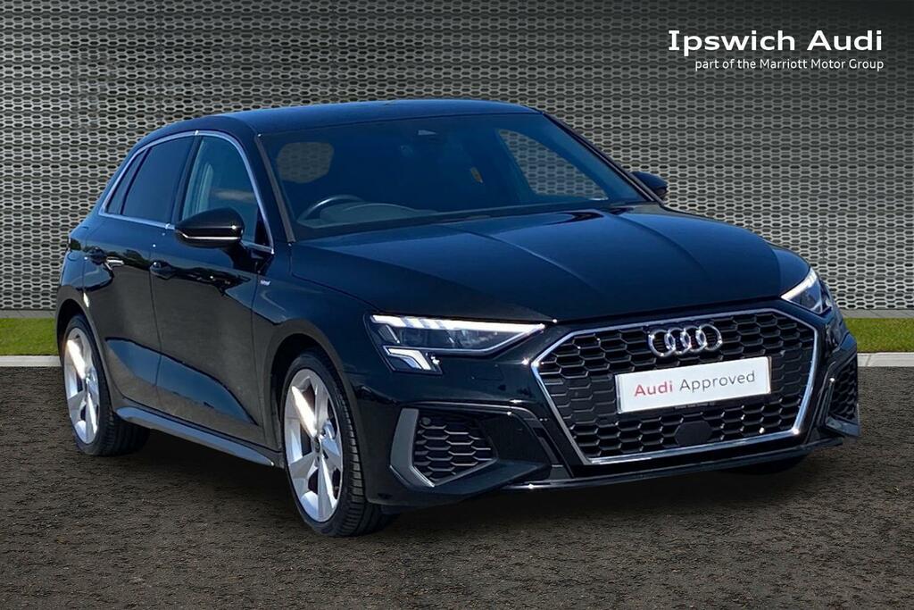 Audi A3 1.0 Tfsi 30 S Line Sportback S Tronic E AK23ZDC Black