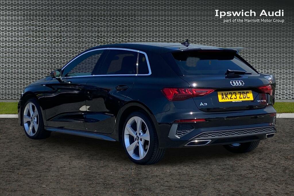 Audi A3 1.0 Tfsi 30 S Line Sportback S Tronic E AK23ZDC Black #3