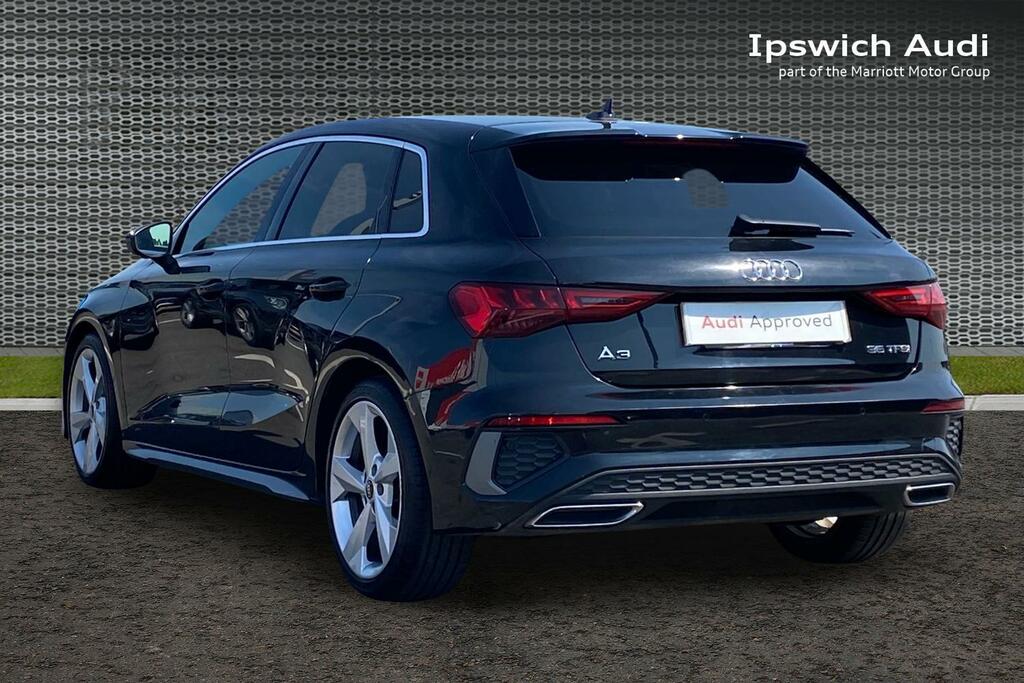 Audi A3 1.5 Tfsi 35 S Line Sportback S Tronic E GJ21LPZ Black #3
