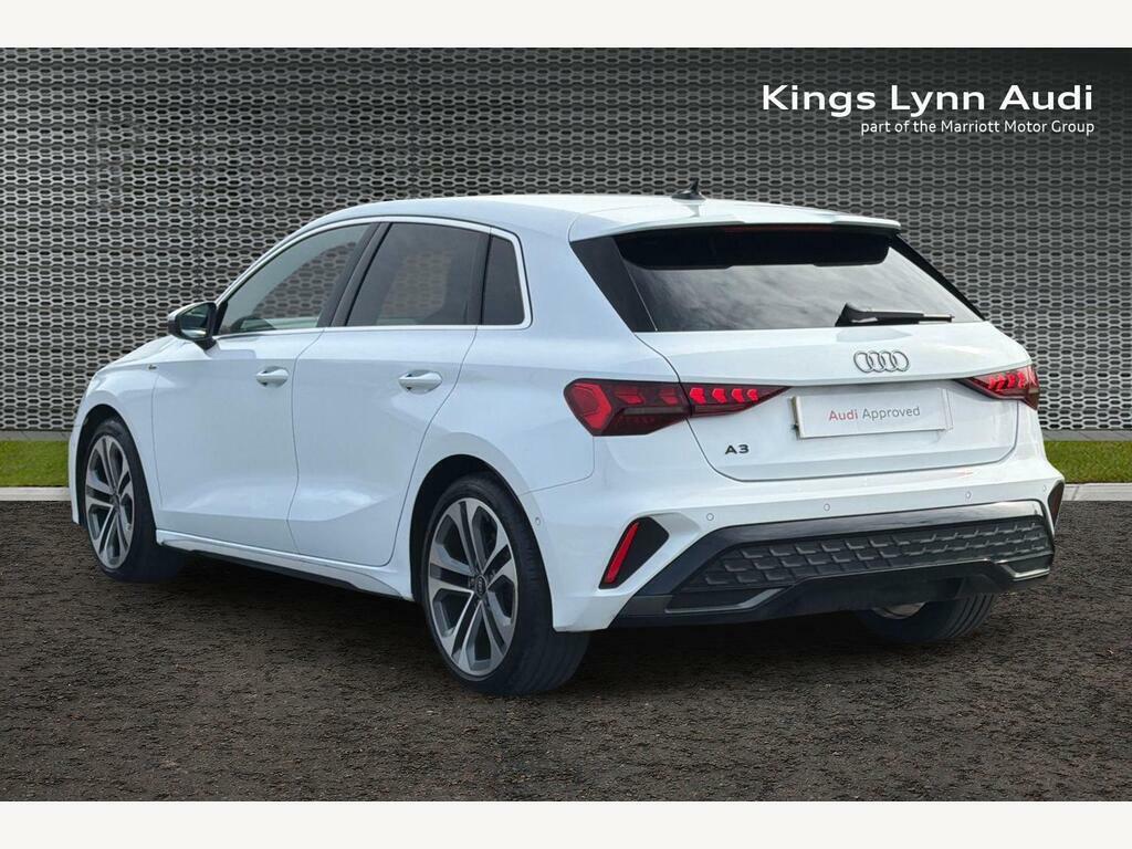 Audi A3 1.5 Tfsi 30 S Line Sportback Eur White #3