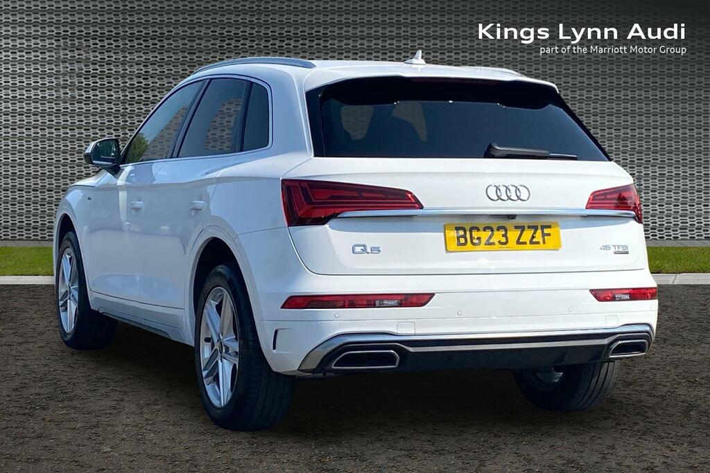Audi Q5 2.0 Tfsi 45 S Line Suv S Tronic Quattro BG23ZZF White #3