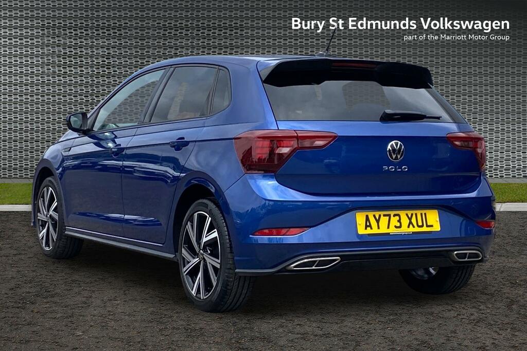 Volkswagen Polo 1.0 Tsi R-line Hatchback Dsg Euro 6 S AY73XUL Blue #3