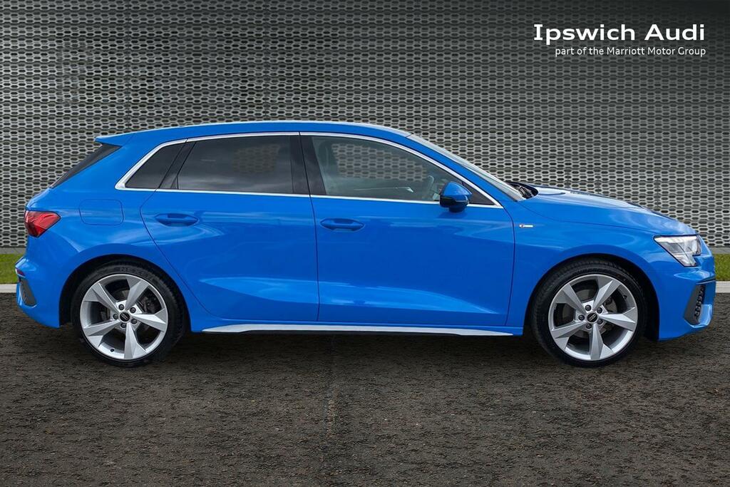 Audi A3 1.5 Tfsi 35 S Line Sportback S Tronic E AV23ZCN Blue #4