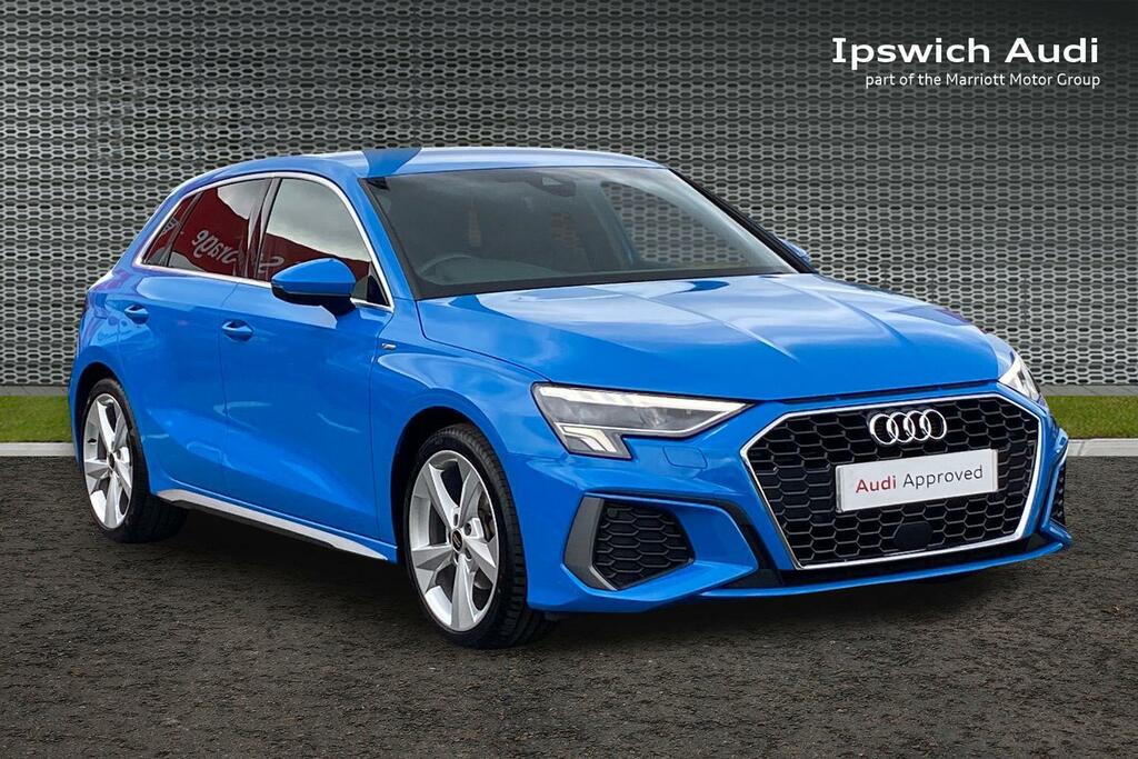Audi A3 1.5 Tfsi 35 S Line Sportback S Tronic E AV23ZCN Blue