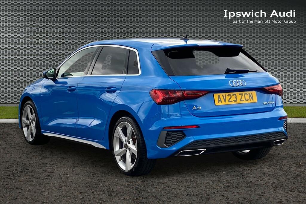 Audi A3 1.5 Tfsi 35 S Line Sportback S Tronic E AV23ZCN Blue #3