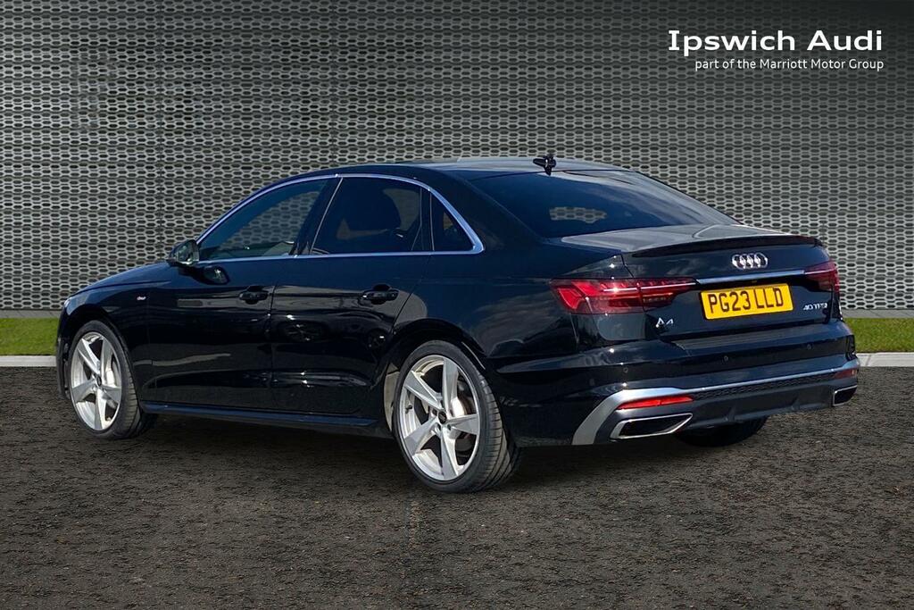 Audi A4 2.0 Tfsi 40 S Line Saloon S Tronic Euro PG23LLD Black #3