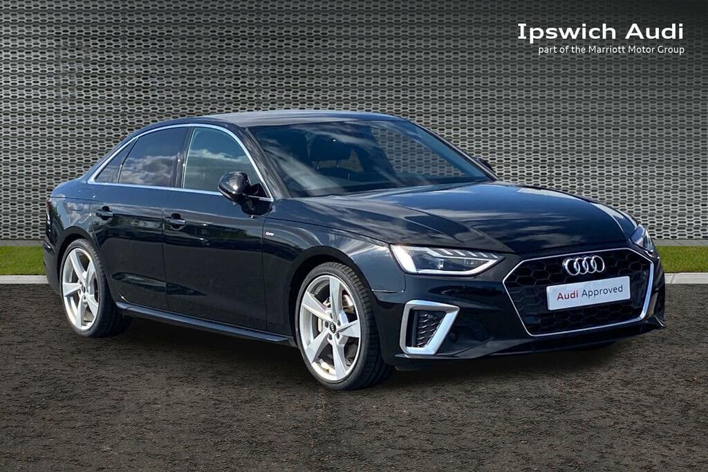 Audi A4 2.0 Tfsi 40 S Line Saloon S Tronic Euro PG23LLD Black