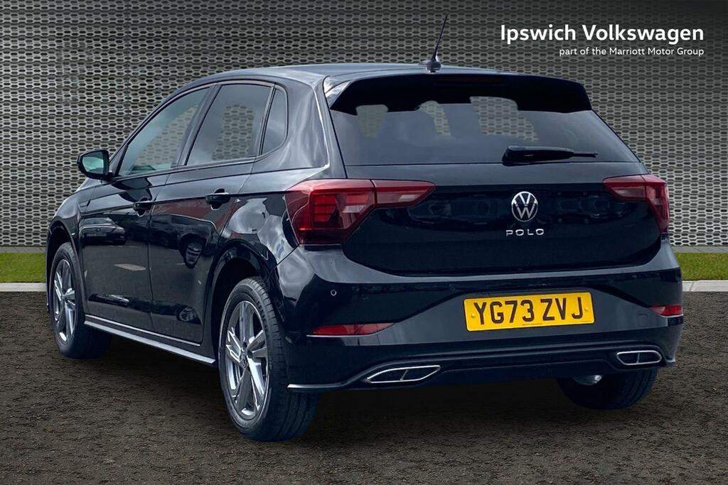 Volkswagen Polo 1.0 Tsi R-line Hatchback Dsg Euro 6 S YG73ZVJ Black #3