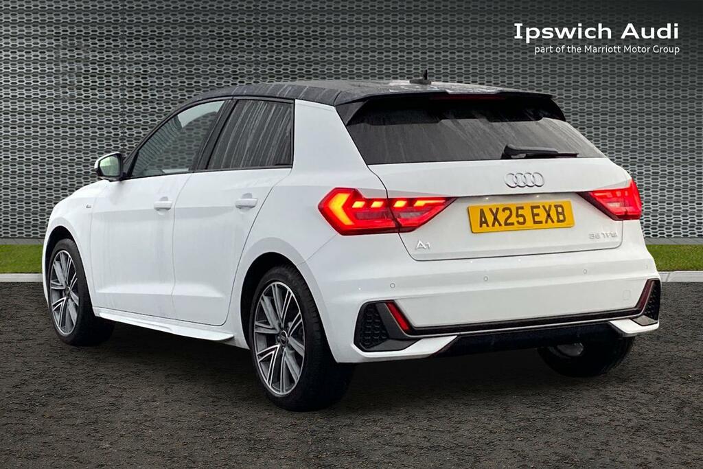 Audi A1 1.5 Tfsi 35 S Line Sportback S Tronic E AX25EXB White #3