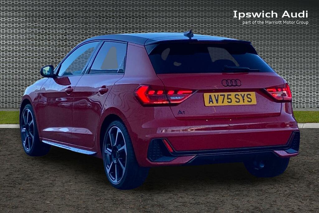 Audi A1 1.0 Tfsi 25 Black Edition Sportback S T AV75SYS Red #3