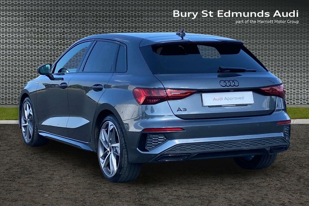 Audi A3 1.5 Tfsi 35 Black Edition Sportback S T AX73JDZ Grey #3
