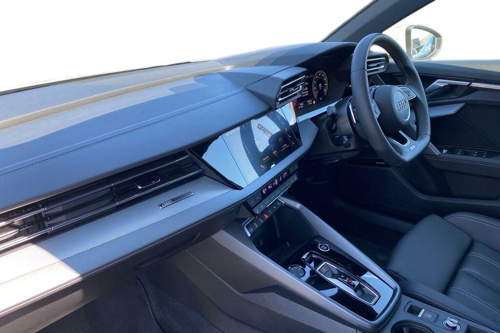 Audi A3 1.5 Tfsi 35 S Line Sportback S Tronic E AV75RZZ White #2