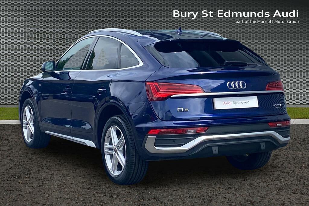 Audi Q5 2.0 Tdi 40 S Line Sportback S Tronic Qu GY23HAE Blue #3