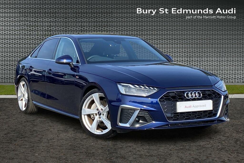 Audi A4 2.0 Tfsi 40 S Line Saloon S Tronic Euro MT24AYG Blue