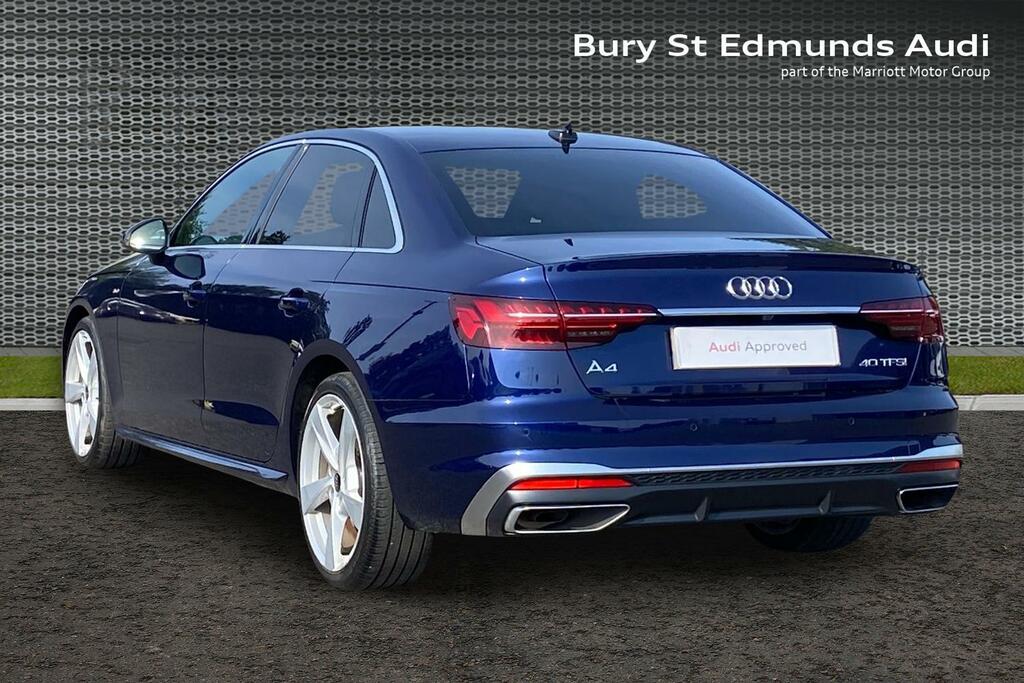 Audi A4 2.0 Tfsi 40 S Line Saloon S Tronic Euro MT24AYG Blue #3