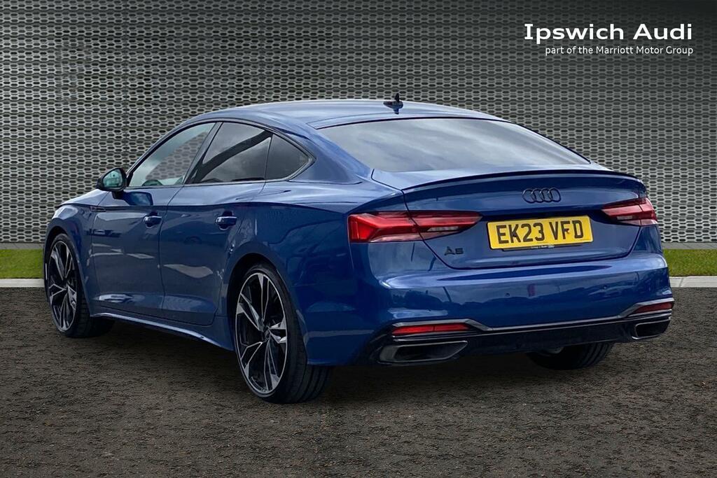 Audi A5 2.0 Tfsi 40 Black Edition Sportback S T EK23VFD Blue #3