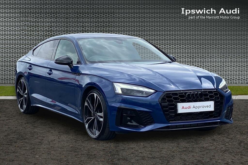 Audi A5 2.0 Tfsi 40 Black Edition Sportback S T EK23VFD Blue