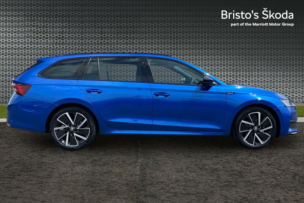 Skoda Octavia 1.5 Tsi E-tec Mhev Act Sportline Estate Blue #4