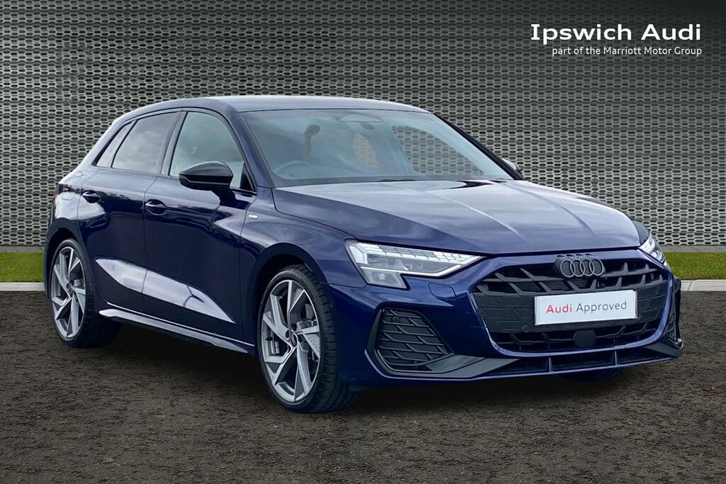 Audi A3 1.5 Tfsi Black Edition Sportback S Tron Blue