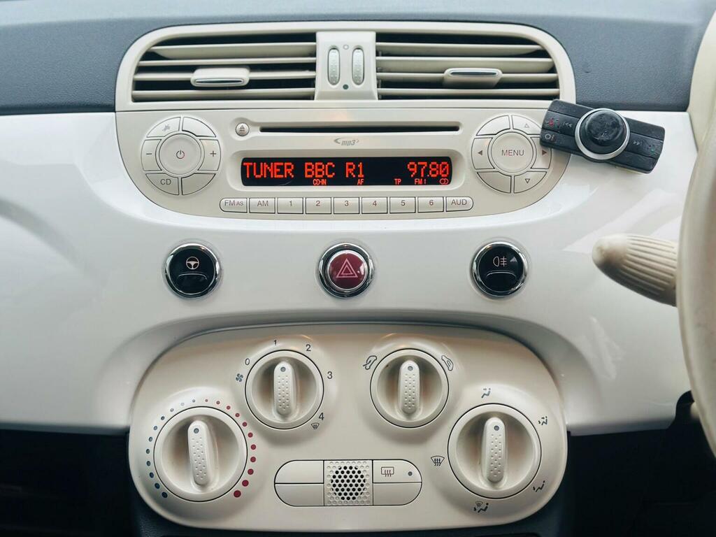 Fiat 500 1.4 Sport Hatchback Euro 5 Ss White #17
