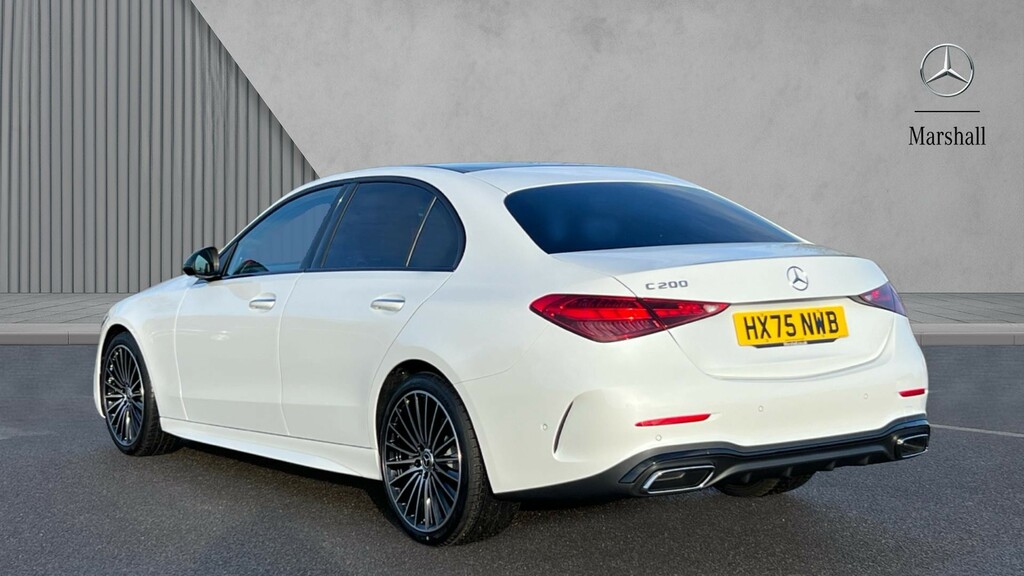 Mercedes-Benz C Class C Class C200 Amg Line Premium Plus 9G-tronic White #2