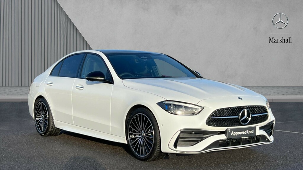 Mercedes-Benz C Class C Class C200 Amg Line Premium Plus 9G-tronic White