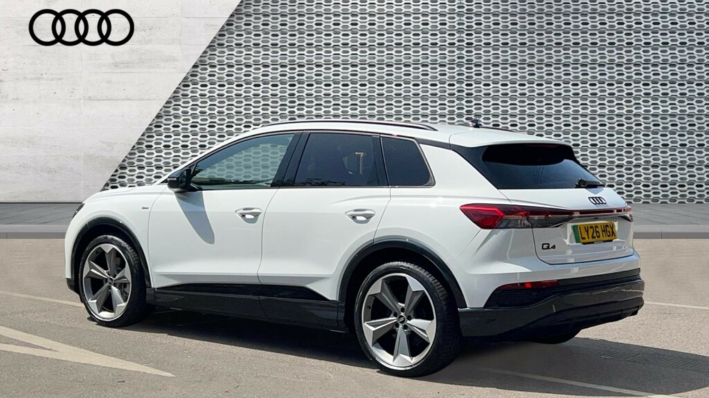 Audi Q4 E Tron Audi Q4 E-tron Estate 210Kw 45 82Kwh Black Edition White #3