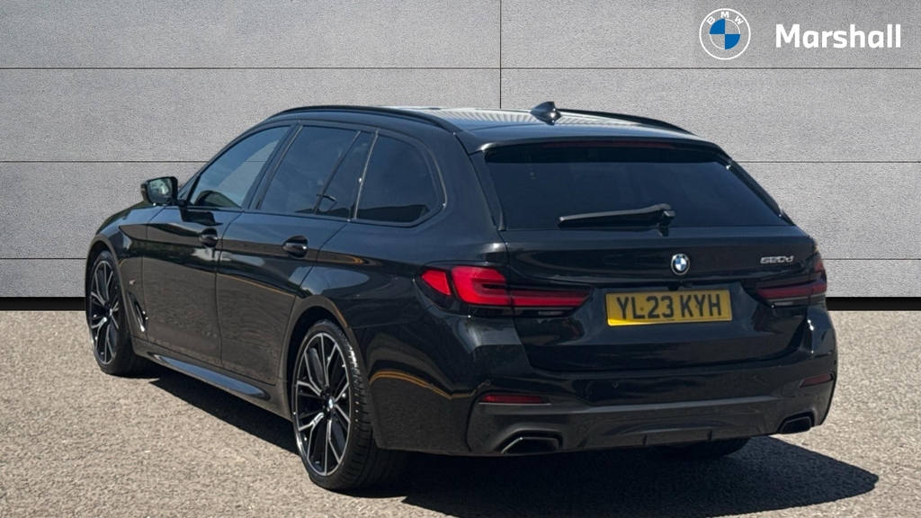 BMW 5 Series 5 Series 520D Mht M Sport Step Pro Pack YL23KYH Black #2